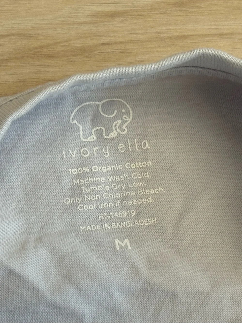 Ivory Ella Organic Cotton Long Sleeve Pocket Tee